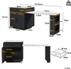 Table de bar XXL et îlot de cuisine extensible (133-202 cm) Voir les images du produit 6
