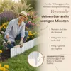 Floranica Beetumrandung Beeteinfassung 20 x 100 cm Weiß Produktbild-Vorschau 5