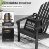 Chaise Adirondack COSTWAY en bois, chaise Adirondack en Voir les images du produit 6