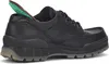 A black leather shoe shown from the side. Produktbild-Vorschau