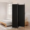 vidaXL Paravento a 4 ante, nero, 200x220 cm, in tessuto Anteprima dell’immagine prodotto 8