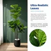 Sztuczny Fikus Liraste (Ficus Lyrata) 150 cm - Biało-czarny Podgląd zdjęcia produktu 8