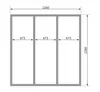 Karibu Saunahaus Außensauna Gartensauna Pepe 4 231 x 231 cm Produktbild-Vorschau 4