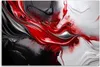 Leinwandbild Rot-Schwarz 3D-Abstraktion 100x70 Feeby Rot Produktbild-Vorschau 3