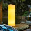 LED Kerze 30cm Wachs Creme mit Timer Flackereffekt Produktbild-Vorschau 4