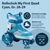 HUDORA Rollschuh My First Quad Gr. 26-33 - cyan - Produktbild-Vorschau 2