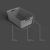 Opbergmand antraciet, 12,0 liter - 44x30x17 cm - set van 4 Productafbeelding-voorbeeld 2