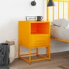vidaXL Nachttisch Senfgelb 36x39x60,5 cm Stahl Produktbild-Vorschau 3