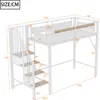 okwish Hochbett 90 x 200cm, Metall-Sicherheitszaun mit Produktbild-Vorschau 7