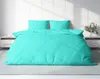 Uni Bettwäsche 200x200 cm petrol türkis Doppelbett Produktbild-Vorschau 2