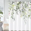 Duschvorhang Badewannenvorhang, mit Eukalyptus Motiv, mit Produktbild-Vorschau 2