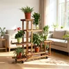 WISFOR Bloemenrek met rollen, 95x25x102 cm. Productafbeelding-voorbeeld 3