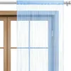 WOMETO Filo per tende da porta 90x245 cm blu azzurro - filo Anteprima dell’immagine prodotto 1
