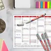 Tafelkalender 2027 abwischbar A4 Rot - Wandkalender mit Produktbild-Vorschau 3