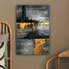 MuchoWow® - Leinwandbilder - Modern - Gold - Grau - Produktbild-Vorschau 5