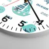 Wanduhr - Rund - Glasuhr - Wale Schiffe Kinder Seesterne - Produktbild-Vorschau 5
