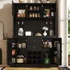 Küchenschrank mit verstellbaren Ablagen & Weinregal, Produktbild-Vorschau 3