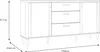 Forte LACETTI Kommode 120, moderne Kommode, Skandi Lamellen Produktbild-Vorschau 6