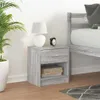 vidaXL Nachttisch mit Schublade Grau Sonoma 39x28x41 cm Produktbild-Vorschau 1