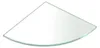 Sapho Eckablage, Quadrant 200x200x8mm, Klarglas Produktbild-Vorschau 1