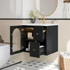 Meuble de salle de bains moderne avec vasque en céramique, Voir les images du produit 8