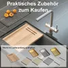 QUADRON Spülbecken 1-Becken Spüle | Größe: 70 x 37 x 23,5 Produktbild-Vorschau 4