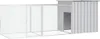 vidaXL Klec pro kuřata šedá 300x91x100 cm Pozinkovaná ocel Náhled obrázku produktu 5