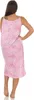 Damen Nachthemd Sleepshirt Nachtwäsche ohne Ärmel; Rosa M Produktbild-Vorschau 3