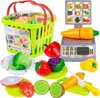 Kinder Küchen Spielset mit Gemüse und Obst – 15-teiliges Produktbild-Vorschau 1