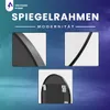 VBChome Oval Spiegel 80 x 40 cm Schwarz Produktbild-Vorschau 4