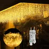 UISEBRT 10m 400 LEDs LED Lichtervorhang Warmweiß mit 8 Produktbild-Vorschau 1