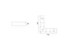 A technical drawing of furniture feet, showing dimensions. Produktbild-Vorschau