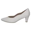 Caprice Damen Pumps Trichterabsatz Leder Wellenkante Produktbild-Vorschau 3