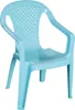 Fauteuil enfant bleu clair Entièrement plastique, monobloc, Voir les images du produit 5