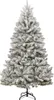 A full shot of a flocked artificial Christmas tree on a white background. Náhled obrázku produktu