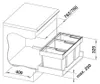 Blanco Flexion II 80/3 odpadový systém, čierny (525221) Náhľad obrázku produktu 15