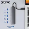 Rolio USB C Hub, 1Gbps Ethernet LAN, HDMI 4K, USB-C Produktbild-Vorschau 2
