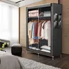 Intirilife Faltschrank 108x170x45 cm in ASCH GRAU - mit Produktbild-Vorschau 4