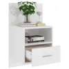 The Living Store Wand-Nachttisch Hochglanz-Weiß Produktbild-Vorschau 4