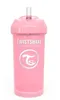 Twistshake pohár so slamkou ružový 360 ml Náhľad obrázku produktu 1