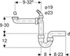 Geberit Spültisch-Ablauf G 11/2x40 mm 1 Becken, Anteprima dell’immagine prodotto 2