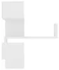 vidaXL Scaffale a muro ad angolo bianco 40x40x50 cm Anteprima dell’immagine prodotto 4