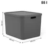 Rotho Albula Multibox 55L Antraciet Productafbeelding-voorbeeld 2
