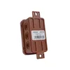 A brown electrical junction box shown in a studio setting against a white background. Podgląd zdjęcia produktu