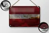 Blechschild Flagge Lettland 18x12cm Flag of Latvia Rost Produktbild-Vorschau 2