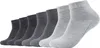 Camano Uni Socken - Quarter, einfarbig, 7er Pack Grau 39-42 Produktbild-Vorschau 1