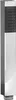 A product shot of a silver and black hand shower head. Produktbild-Vorschau