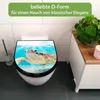 WC Sitz D-Form Schwarz mit Absenkautomatik Motiv Produktbild-Vorschau 2