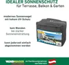 Sonnensegel Rechteck, 3x4m, anthrazit, wasserabweisend Produktbild-Vorschau 6