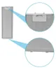 A product image showing a metal filter for a range hood with close-up views of its texture and mounting tabs. Produktbild-Vorschau